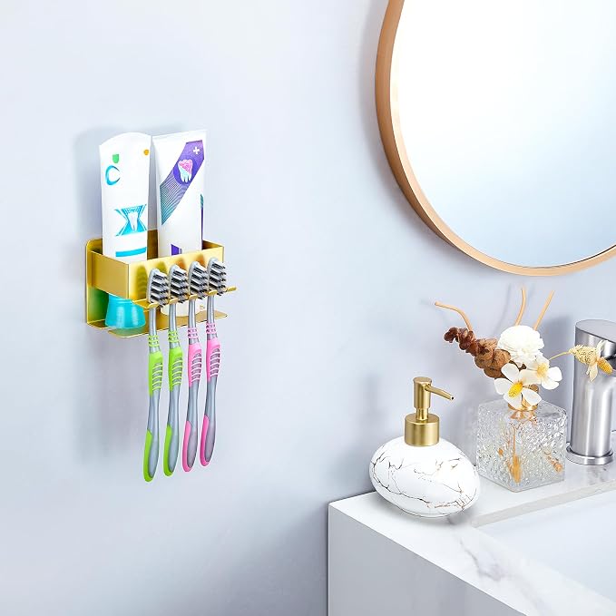 Toothbrush Head Holders, Electric Tooth Brush Head Holder, Adhesive Toothpaste - Image 4