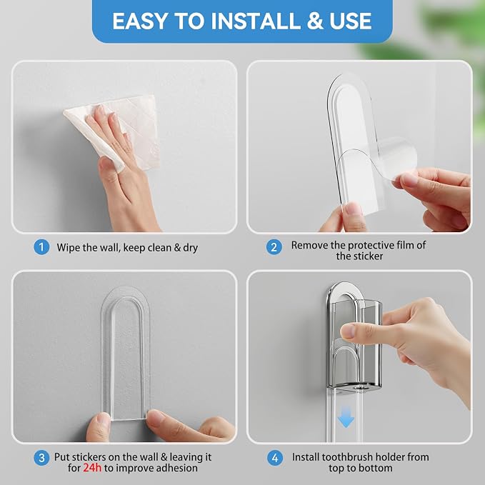 MOPMS Electric Toothbrush Holders Wall Mounted - Image 7