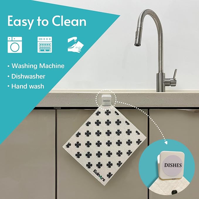 Eulnars Reusable Paper Towels, 200 Washes - Image 2