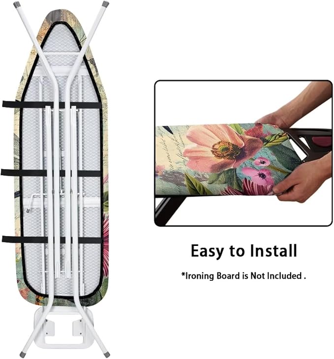 Dragonfly Ironing Board Cover and Pad 15x54 Inch, Iron Board Cover - Image 4
