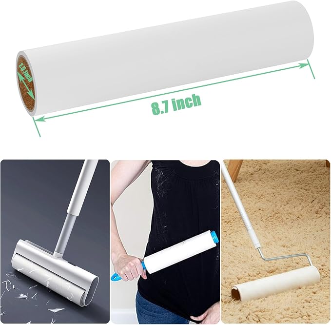 8.7 inch Lint Roller Refills Only, Compatible - Image 2