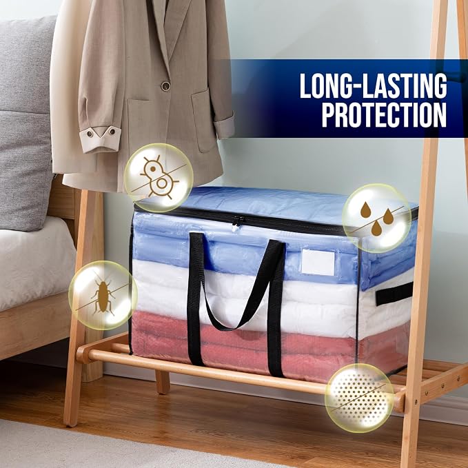 TAILI 6 Pack Clear Extra Large Moving Bags, Storage Bag - Image 8