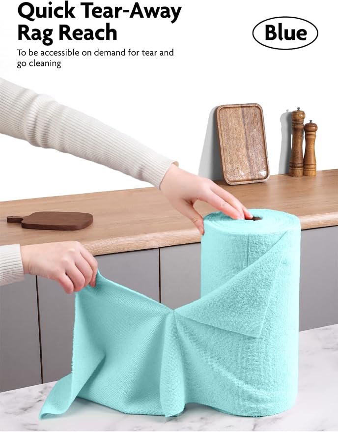 Fantasticlean Microfiber Cleaning Cloth Roll- 40 Sheets, Tear-away Microfiber - Image 2