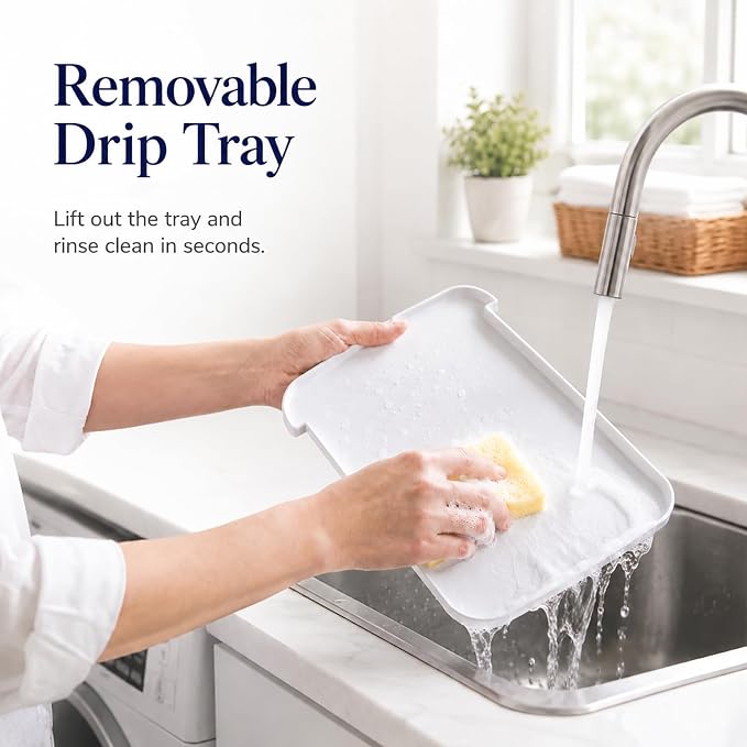 Laundry Detergent Holder with Pod Storage Drawer & Drip Tray, 3-in-1 Detergent - Image 6