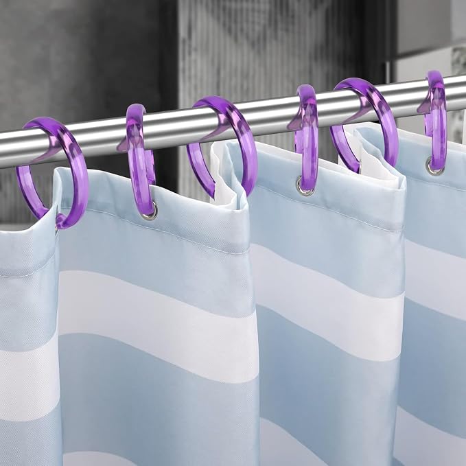 Purple Shower Curtain Hooks - Image 5