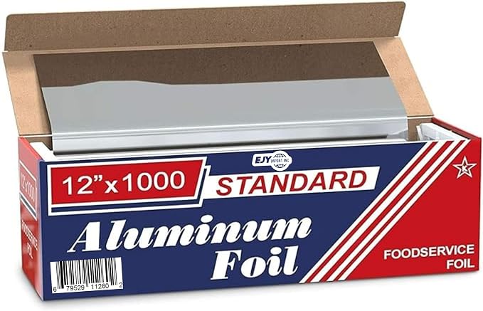 Standard Premium Aluminum Foil | 12”x1000 Feet Long | Industrial Size and by EJYIMPORT