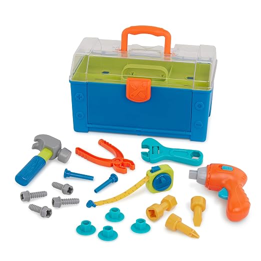 Battat Kids Tool Set, Busy Builder Toddler Tool Box by Battat