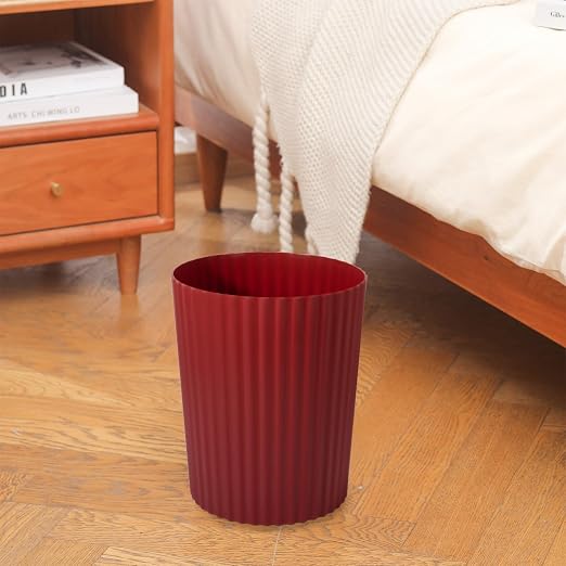 JiatuA Small Trash Can Plastic Wastebasket Round Garbage Container Bin - Image 4