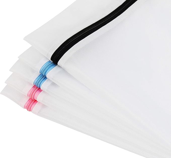 Simple Houseware Laundry Bra Lingerie Mesh Wash Bags, 5 Pack - Image 3