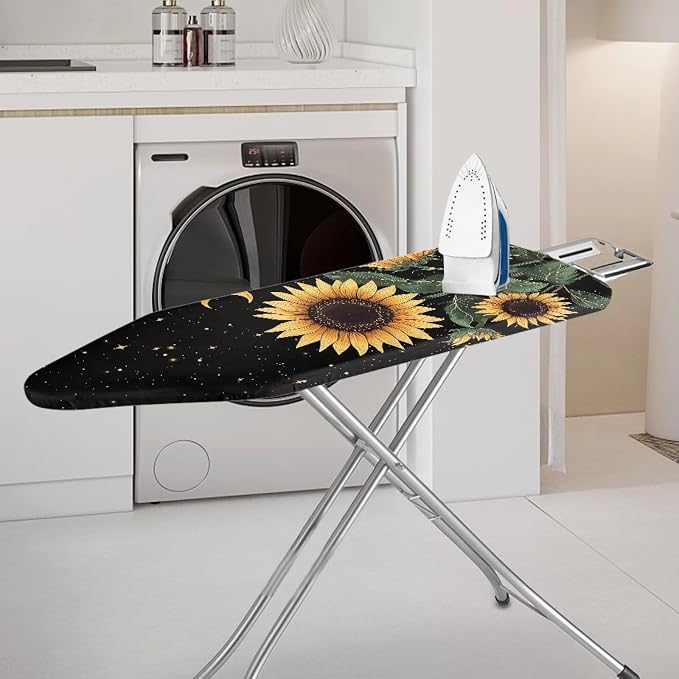 Sunflowers Moon Pattern Ironing Board Cover Soft Ironing Board Cover, Non Stick - Image 2