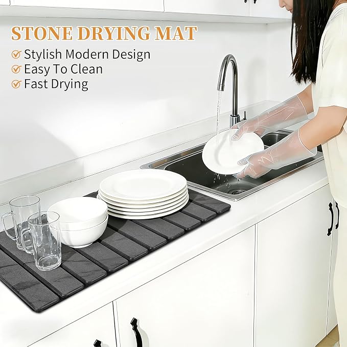 Stone Dish Drying Mat for Kitchen - Image 6