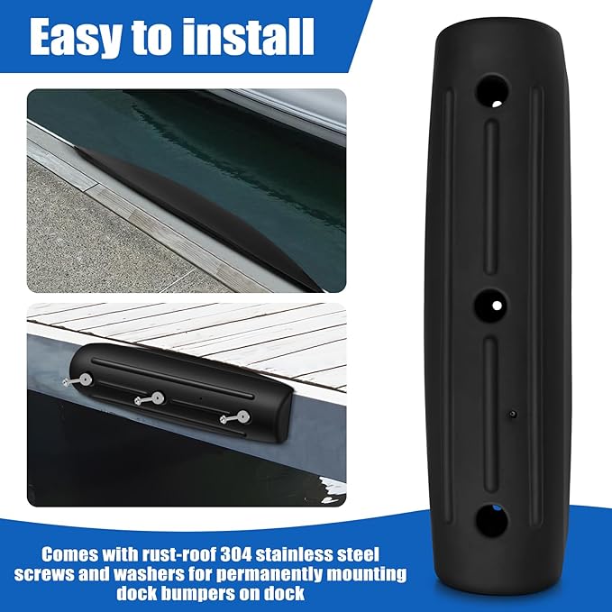 Dock Fender Bumpers, Boat Dock Bumpers Straight-Edge Marine Fenders Side Guard