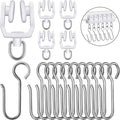 Jetec 120 Pcs Curtain Track Hooks Rollers Ceiling Mount S Hooks, Straight by Jetec