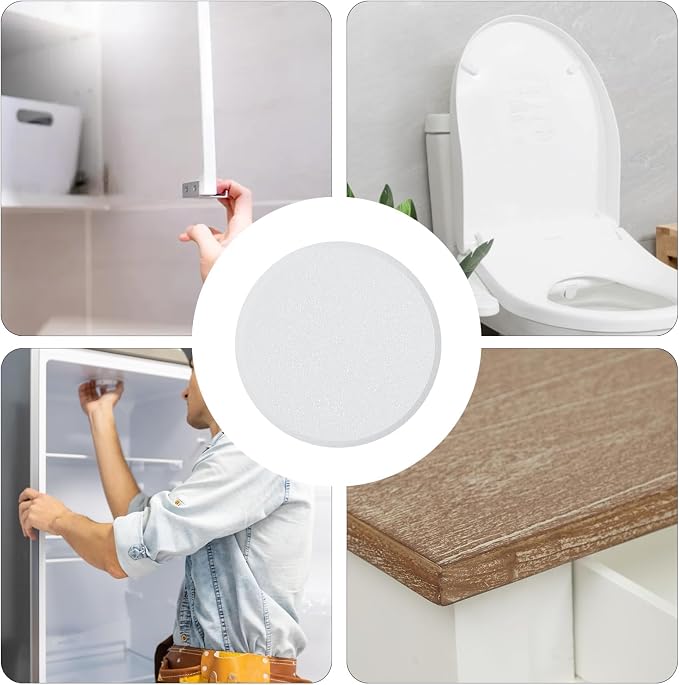 HOME MASTER HARDWARE 5" Wall Protector, 5 Pack Door Knob Wall Shield | White - Image 6