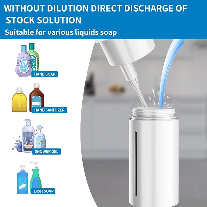 Automatic Soap Dispenser Touchless, Kitchen & Bathroom, Hands-Free, Adjustable - Image 6