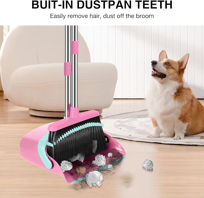 NACENA Broom and Dustpan Set - Image 4