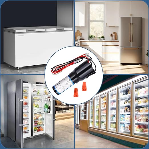 RCO410 3 in 1 Compressor Hard Start Capacitor Kit for Refrigerators & Freezers 1/4-1/3 H.P. 115VAC (1)