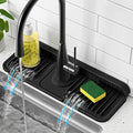 PoYang 14.6 Inch Faucet Mat for Kitchen Sink Splash Guard, Snap Button Holds It by PoYang