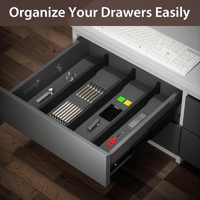 4 PCS Drawer Divider, Expandable Separators - Image 6