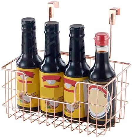 JUNCHU CHERRY Wire Hanging Storage Basket 2 Packs, Wall Mounted Kitchen - Image 5