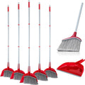 5 Pcs Broom and Dustpan Set, 54 Inch Indoor Angle Broom | Kitchen Cleaning by Meanplan