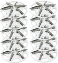 Fabric Shaver Replacement Blades 10-Pack 57mm – Alloy Pill Shaver 6-Blade Head by Cndiyald