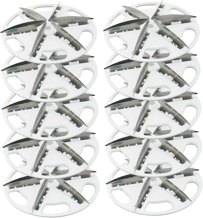 Fabric Shaver Replacement Blades 10-Pack 57mm – Alloy Pill Shaver 6-Blade Head by Cndiyald