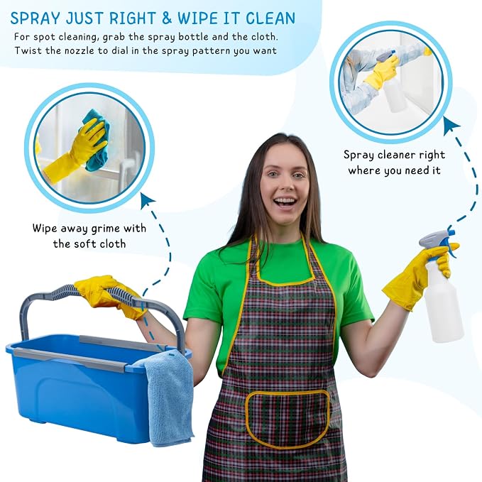 Window Cleaning Kit for Home and Commercial Use, 6 Ft Long Handle Professional - Image 3