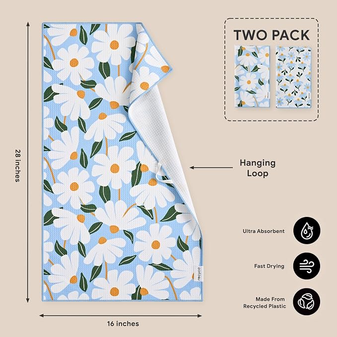 RECYCO Waffle Kitchen Towel Set of 2 - Image 7