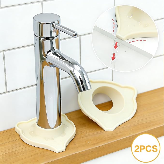 Compact Silicone Kitchen Sink Faucet Splash Proof Mat, Tap Water Diversion - Image 2