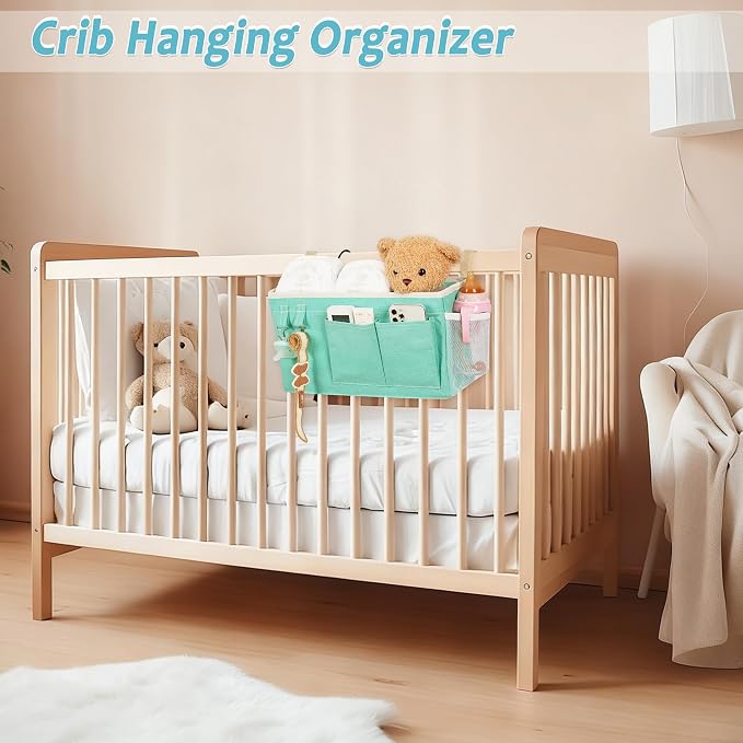 Bedside Caddy, Bedside Storage Bag Hanging Organizer - Image 7