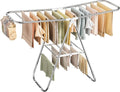 SONGMICS Clothes Drying Rack, Foldable Laundry Drying Rack, Metal Clothes Airer by Unknown