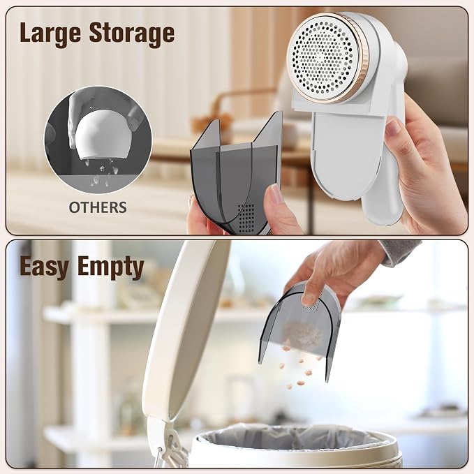 DBC Fabric Shaver with Seperate Lint Box, LED Display, 15000r/Min Powerful Motor - Image 5