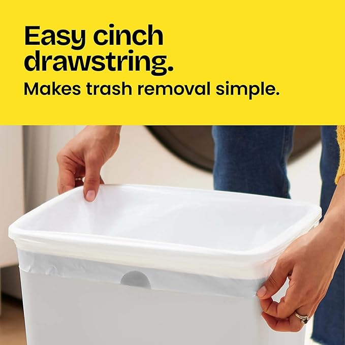 Glad Medium Drawstring Trash Bags, Rip and Tear Resistant, Fresh Clean Scented - Image 6