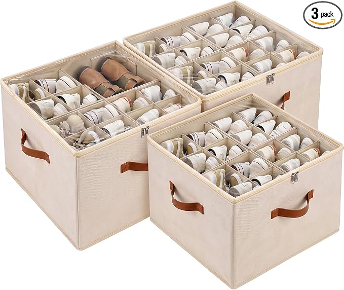 Shoe Storage Organizer 3 Pack by MECINFUL