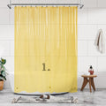 Barossa Design Clear Yellow Shower Curtain Liner Standard Size by BarossaDesign