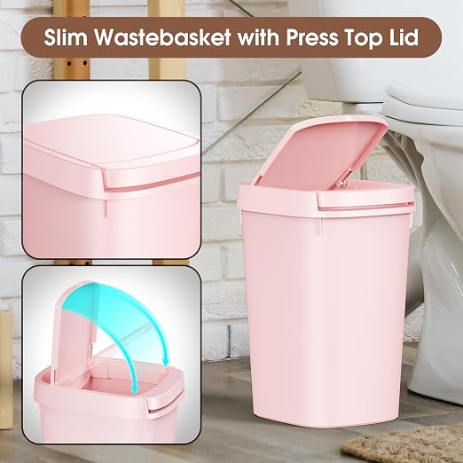 CEROELDA 3 Pack Bathroom Trash Can - Image 4