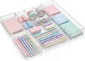 Briwooody Clear Acrylic Drawer Organizer Expandable, 9 Compartments, Large | by Briwooody