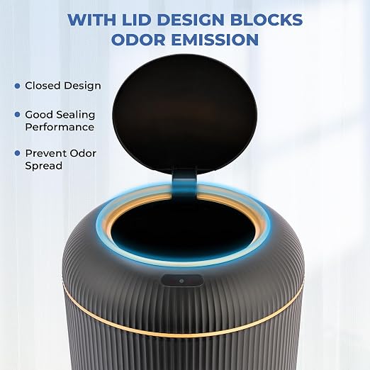 Pukomc Smart Sensor Wastebasket, Convenient and Hygienic Easy to Use | - Image 4