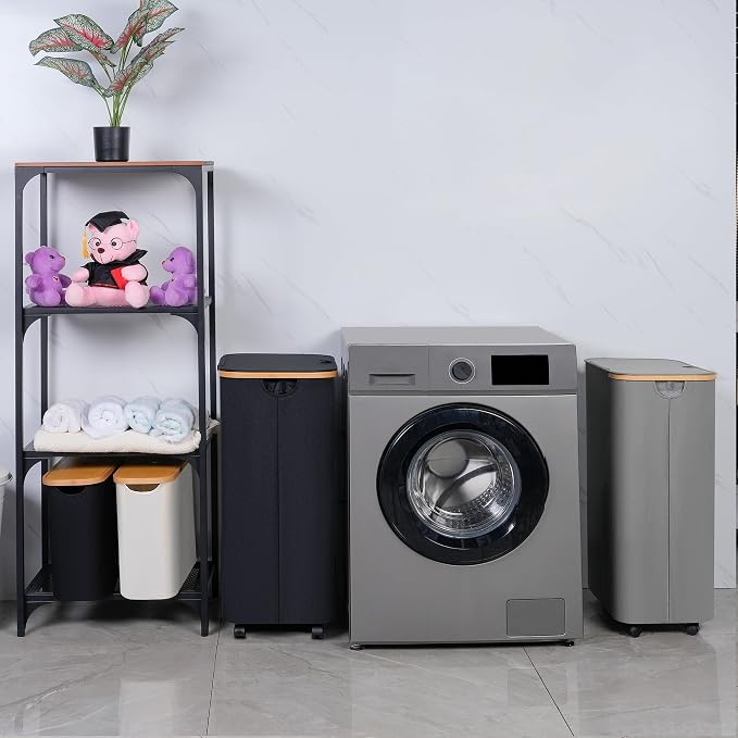 IEGrow Laundry Basket with Wheels 110L Clothes Hamper - Image 6