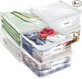 Plastic Storage Bags with Easy-Glide Zipper, Durable Clear Vinyl Zippered by Kikerike
