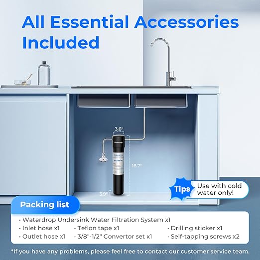 Waterdrop UA-5Y 5-Year Under Sink Water Filter System, Ultra Long Life | - Image 8