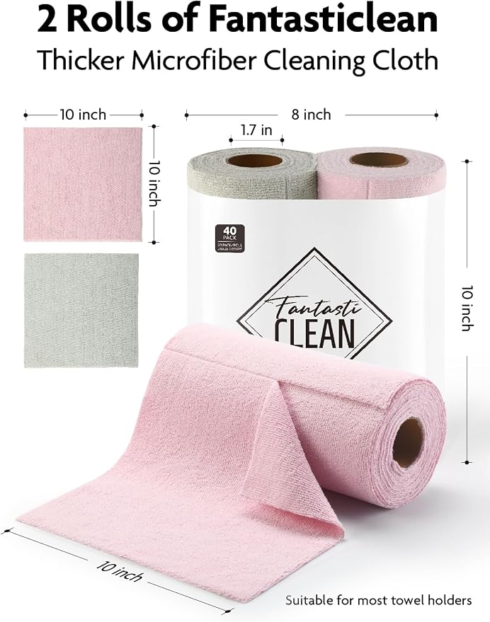 Fantasticlean Kitchen Towels Roll, 40 Sheets - Image 7