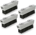 Nail Brush for Cleaning Fingernails, Heavy Duty Fingernail Brush, 4 Pack by GripClean