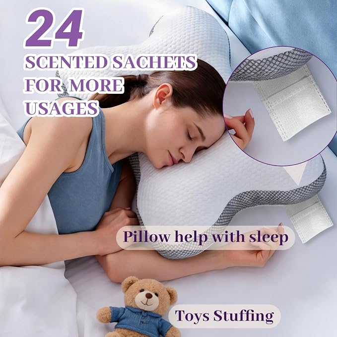 24 Pack Lavender Sachets for Drawers and Closets, Natural Closet Freshener - Image 7