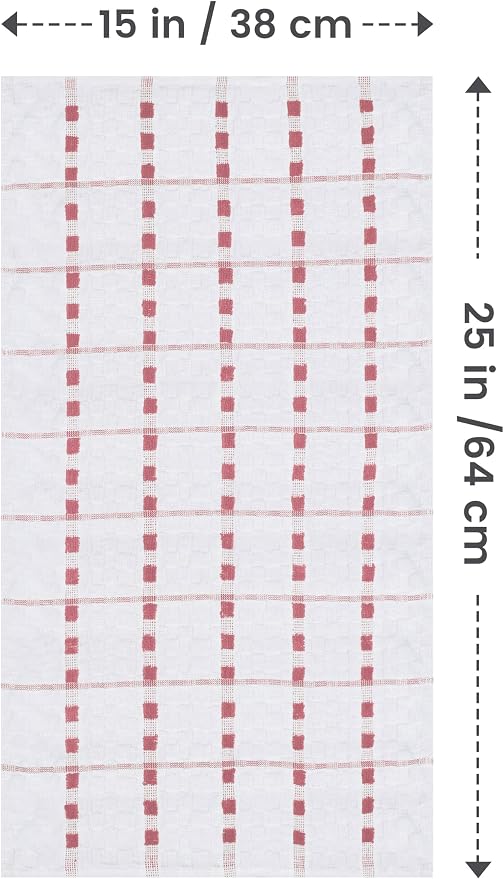 Utopia Towels Kitchen Towels 12 Pack 15x25 Inch Ring Spun Cotton Pink | Super - Image 2