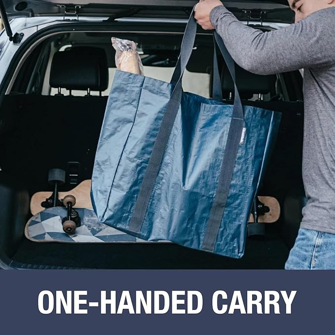 CleverMade Storage Tote - 42L - Transparent | Load Groceries - Image 6
