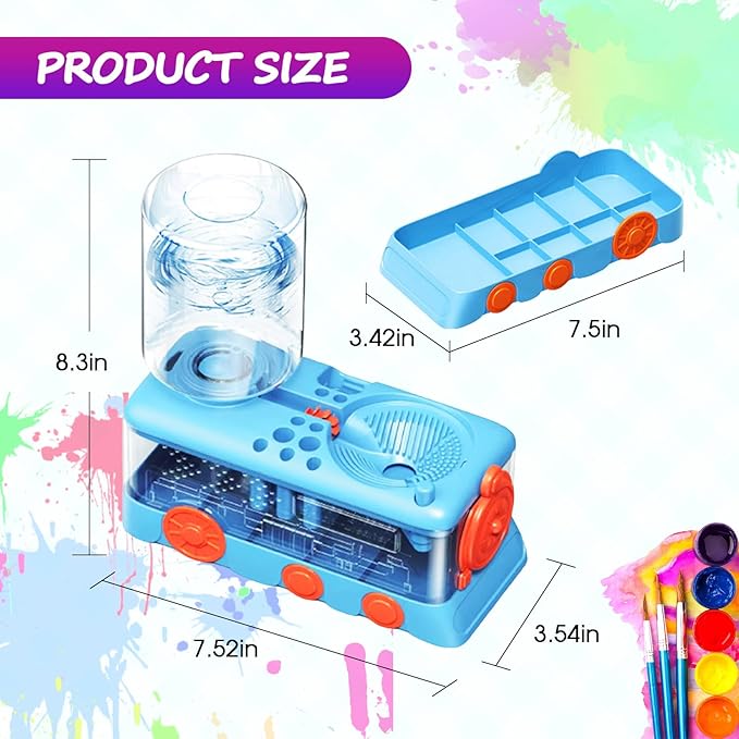 Upgraded Paint Brush Cleaner Tool, Brush Rinser Cup Painting Running Water - Image 3