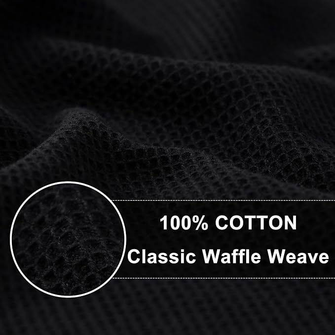 Homaxy 100% Cotton Waffle Weave Kitchen Towels, 8 Pack - Image 2