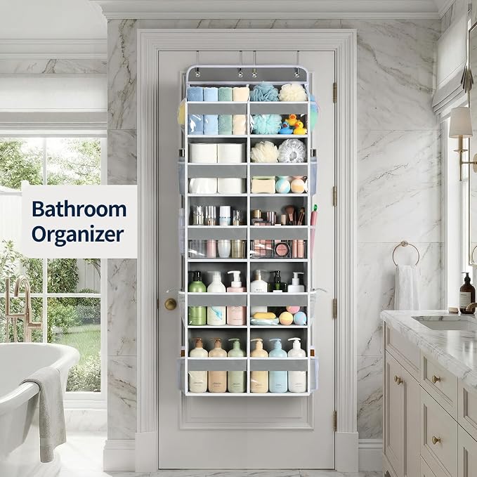 Yecaye Over The Door Organizer, 5 Tier Extra Large Behind Door Storage of 10 - Image 9